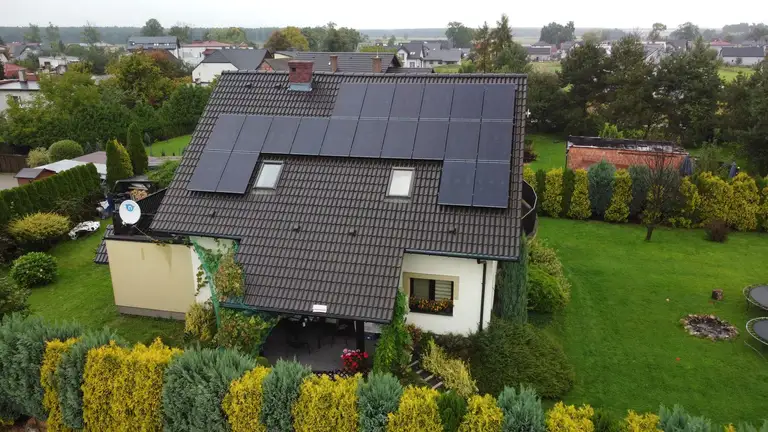 Fotowoltaika 6 kW zamontowana na dachu