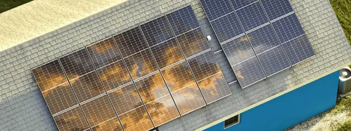 Widok z lotu ptaka na magazyn energii